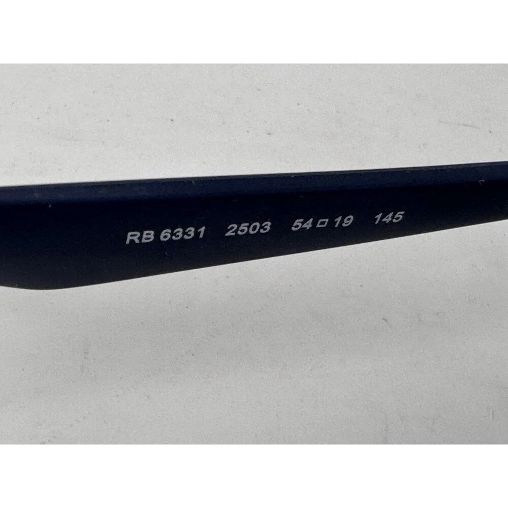 Ray-Ban RB6331 Eyeglass Frames Only 54-19-145 Half Rim Black 2503